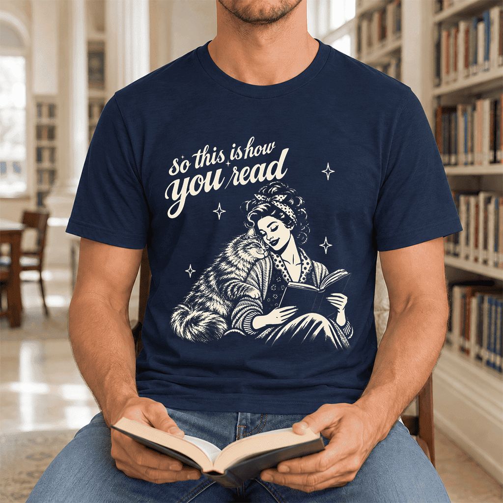 So This Is How You Read Siberian Ultra-Soft Cotton T-Shirt | Reader Gift Navy