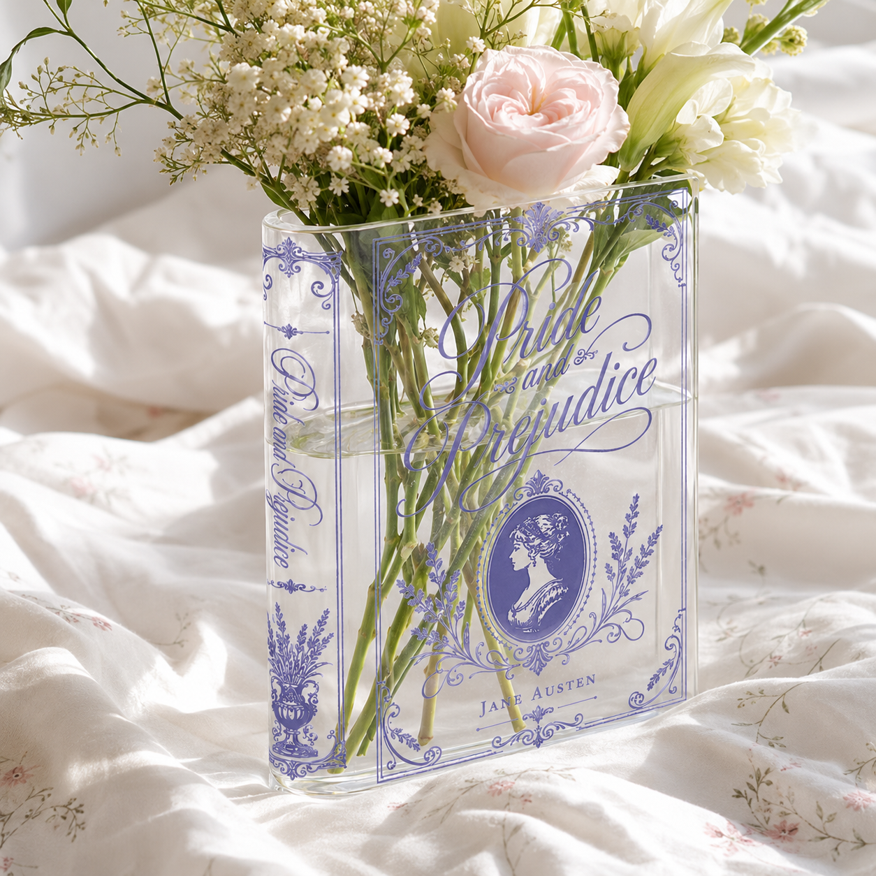 Pride And Prejudice Acrylic Book Vase Book Lover Gift