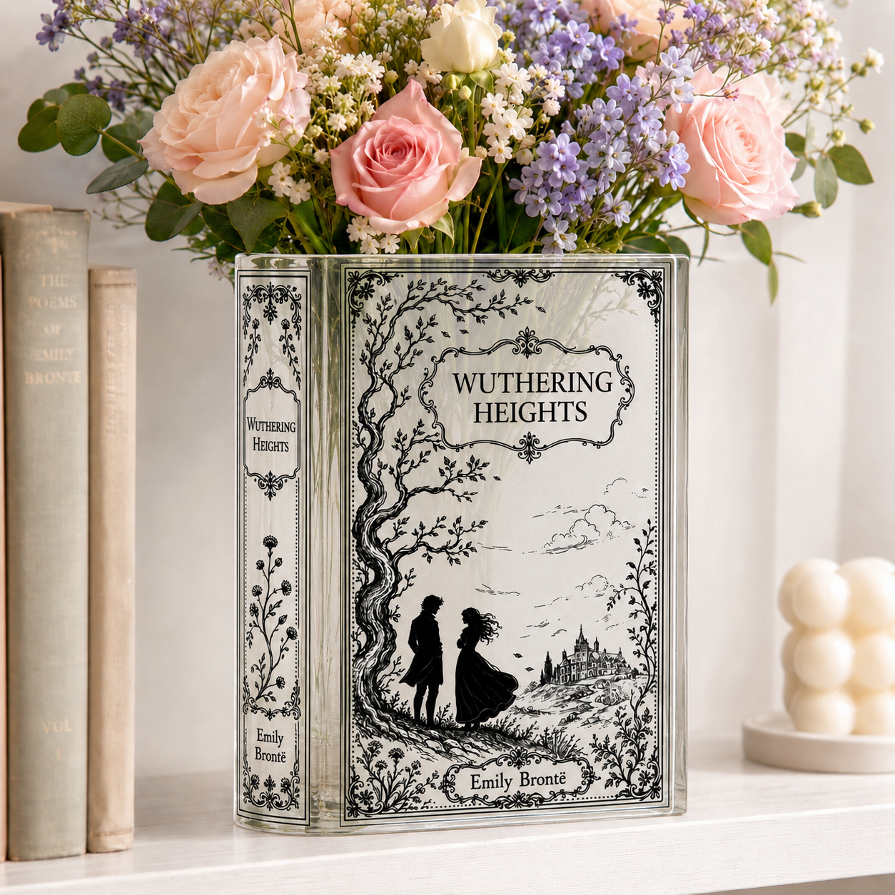 Wuthering Heights Acrylic Book Vase Book Lover Gift