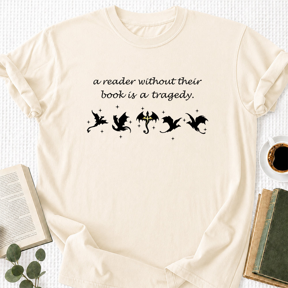 A Reader Without Their Book Softstyle T-Shirt | Book Lover Gift Natural
