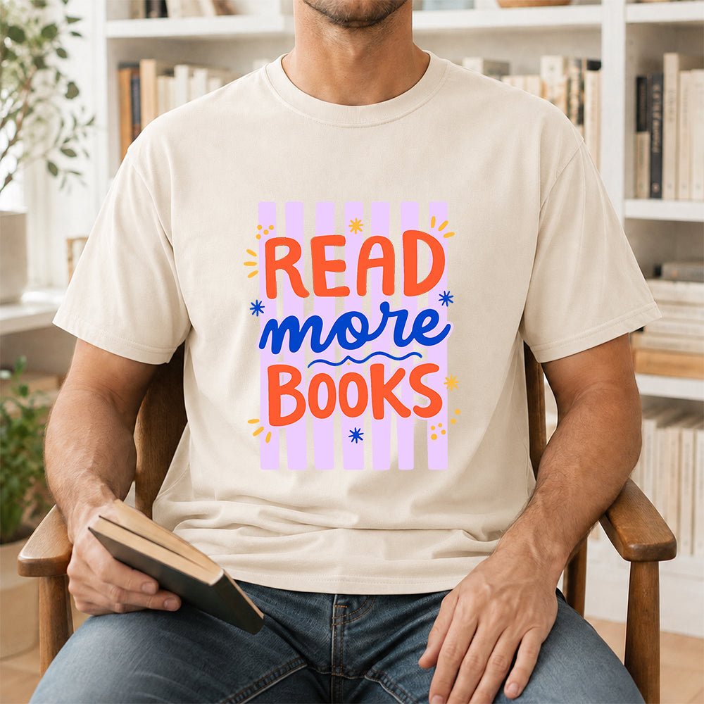 Read More Books Softstyle T-Shirt | Book Lover Gift Natural