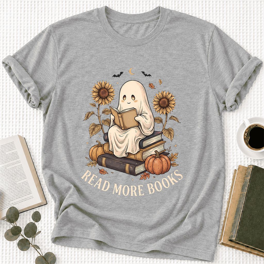 Read More Books Ultra-Soft Cotton T-Shirt | Cozy Book Lover Gift Athletic Heather