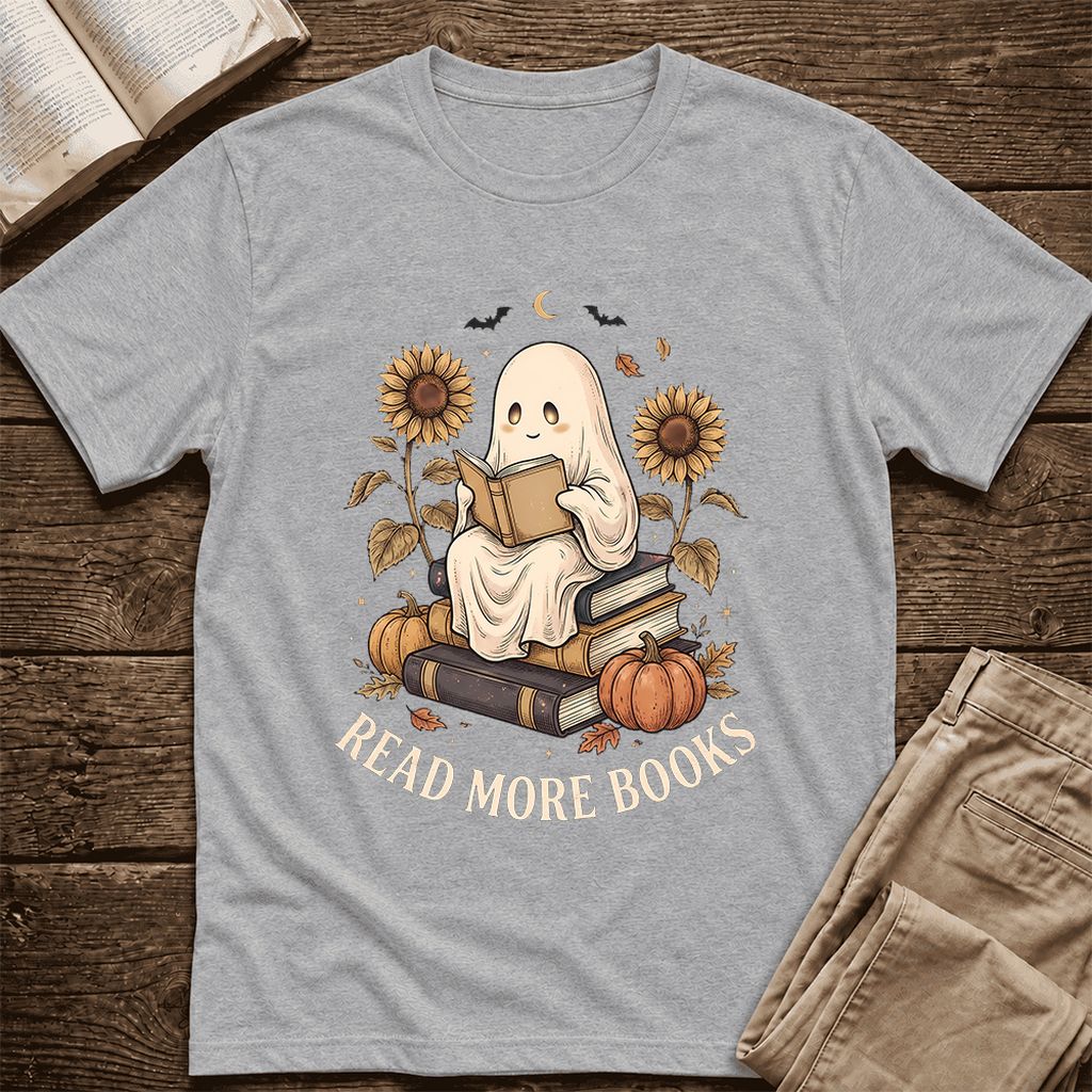 Read More Books Ultra-Soft Cotton T-Shirt | Cozy Book Lover Gift Athletic Heather
