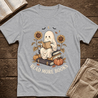 Read More Books Ultra-Soft Cotton T-Shirt | Cozy Book Lover Gift Athletic Heather