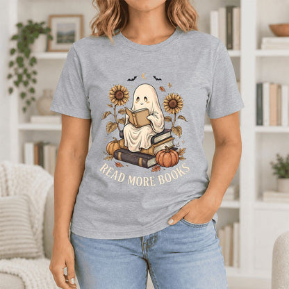 Read More Books Ultra-Soft Cotton T-Shirt | Cozy Book Lover Gift Athletic Heather