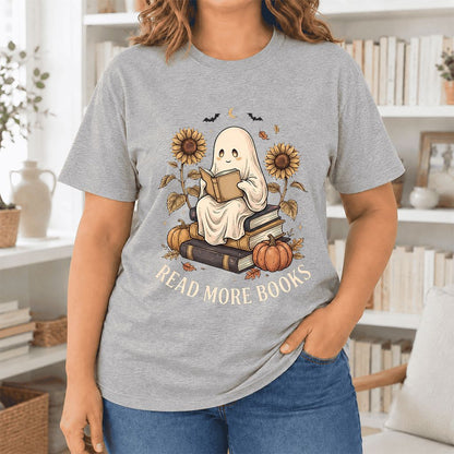 Read More Books Ultra-Soft Cotton T-Shirt | Cozy Book Lover Gift Athletic Heather