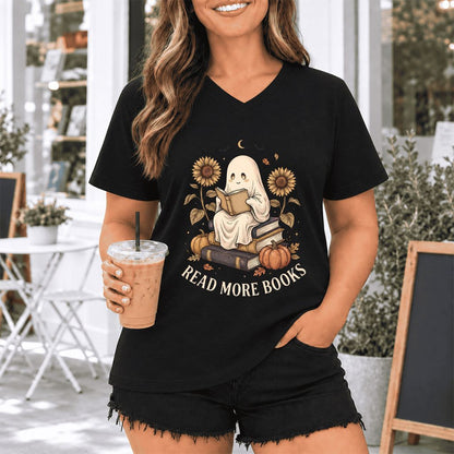 Read More Books Ultra-Soft V-Neck | Cozy Book Lover Gift Black