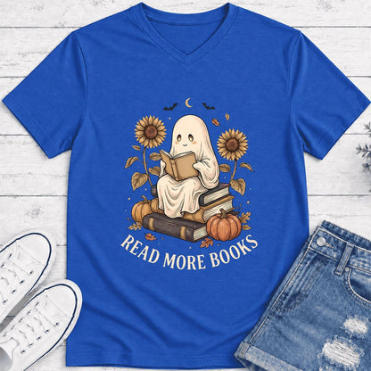 Read More Books Ultra-Soft V-Neck | Cozy Book Lover Gift True Royal