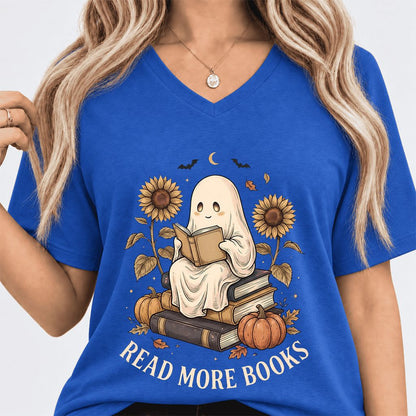 Read More Books Ultra-Soft V-Neck | Cozy Book Lover Gift True Royal