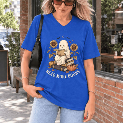 Read More Books Ultra-Soft V-Neck | Cozy Book Lover Gift True Royal