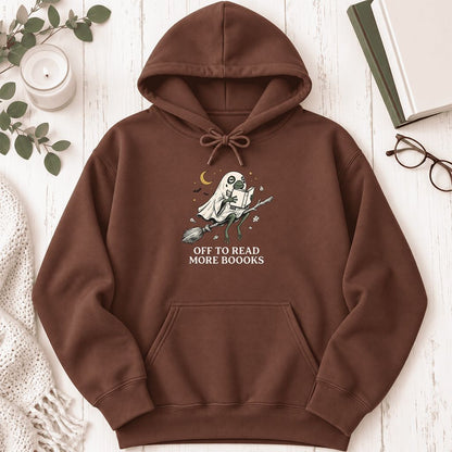 Off To Read More Booooks Softstyle Hoodie | Cozy Book Lover Gift Cocoa