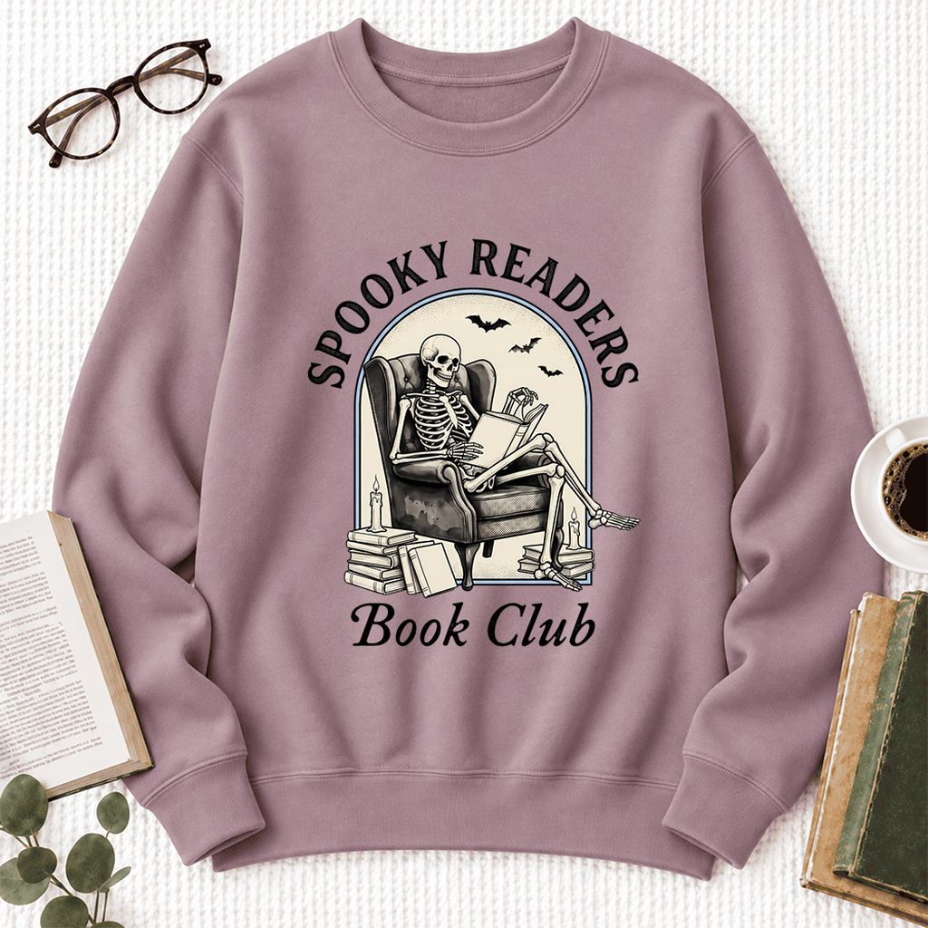 Spooky Readers Book Club Softstyle Sweatshirt | Halloween Book Lover Gift Paragon