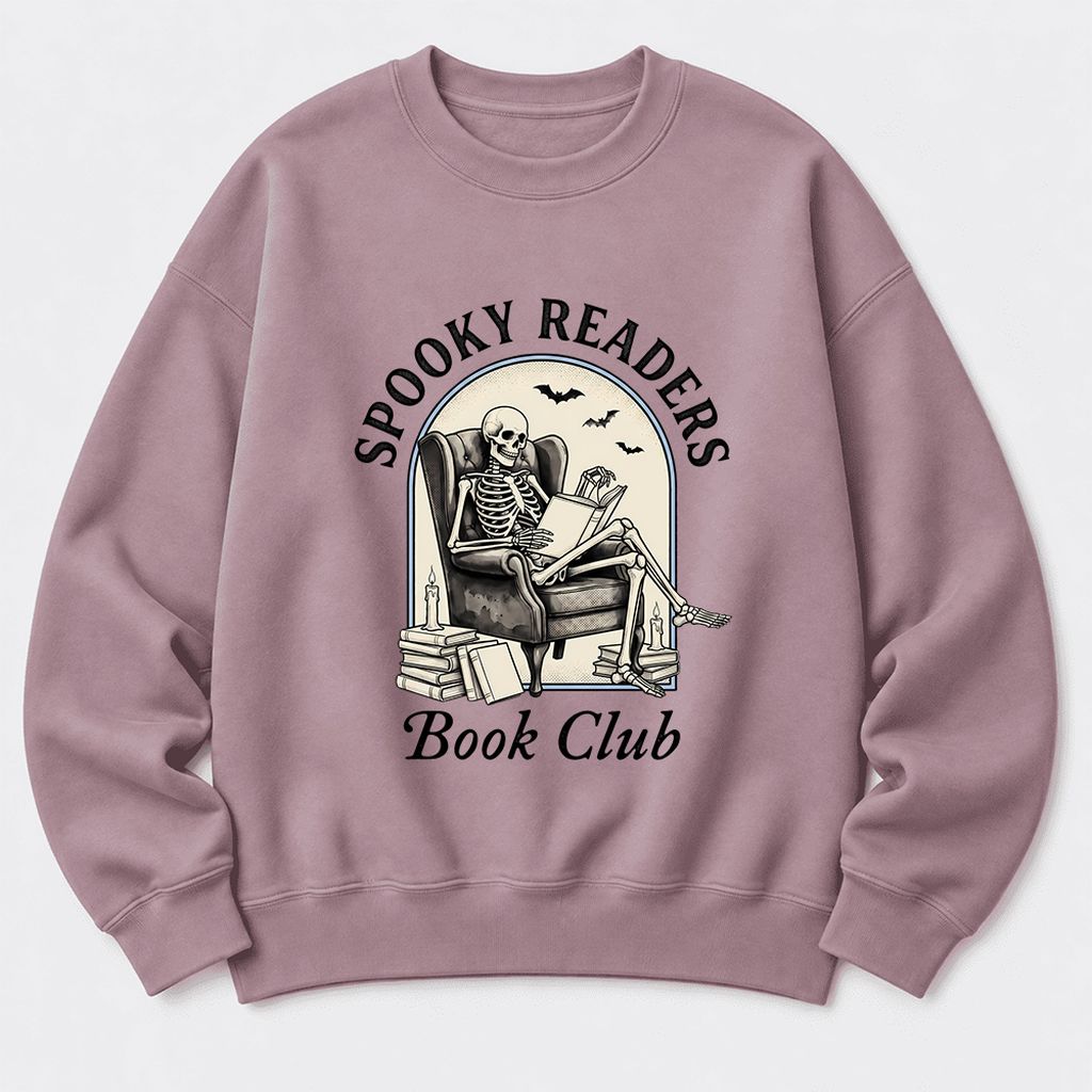 Spooky Readers Book Club Softstyle Sweatshirt | Halloween Book Lover Gift Paragon