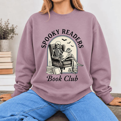 Spooky Readers Book Club Softstyle Sweatshirt | Halloween Book Lover Gift Paragon