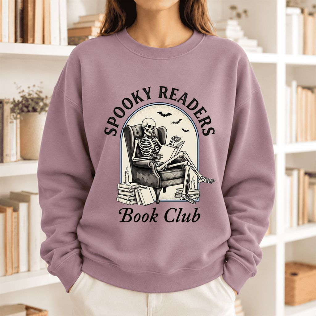 Spooky Readers Book Club Softstyle Sweatshirt | Halloween Book Lover Gift Paragon