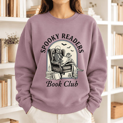 Spooky Readers Book Club Softstyle Sweatshirt | Halloween Book Lover Gift Paragon