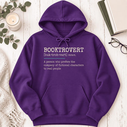 Booktrovert Softstyle Hoodie | Funny Book Lover Gift Purple