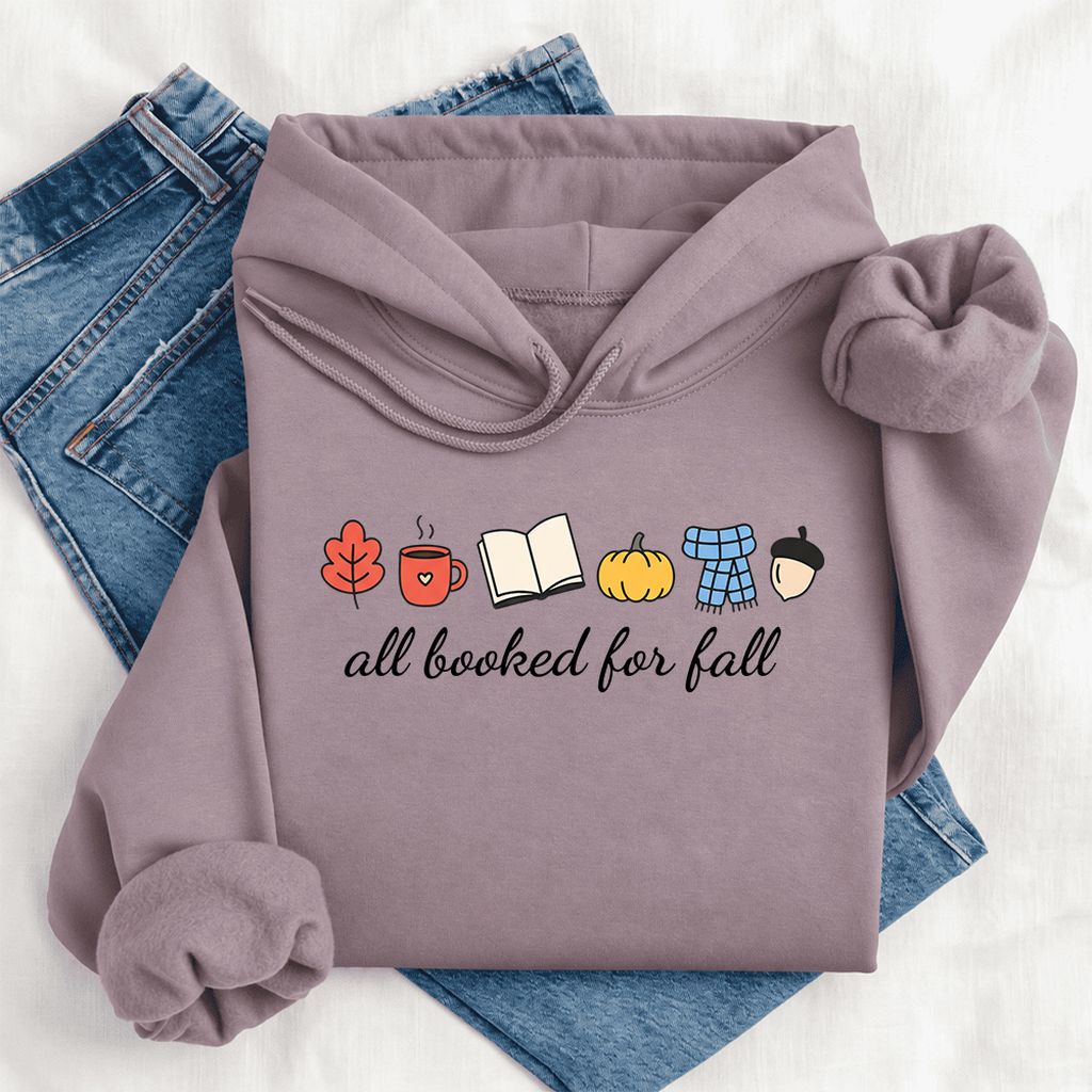 All Booked For Fall Softstyle Hoodie | Cozy Book Lover Gift Paragon