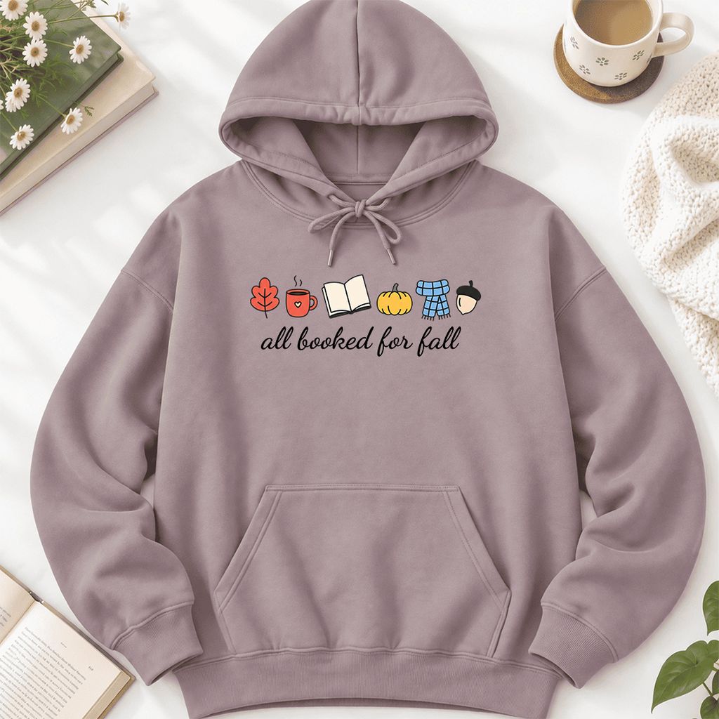 All Booked For Fall Softstyle Hoodie | Cozy Book Lover Gift Paragon