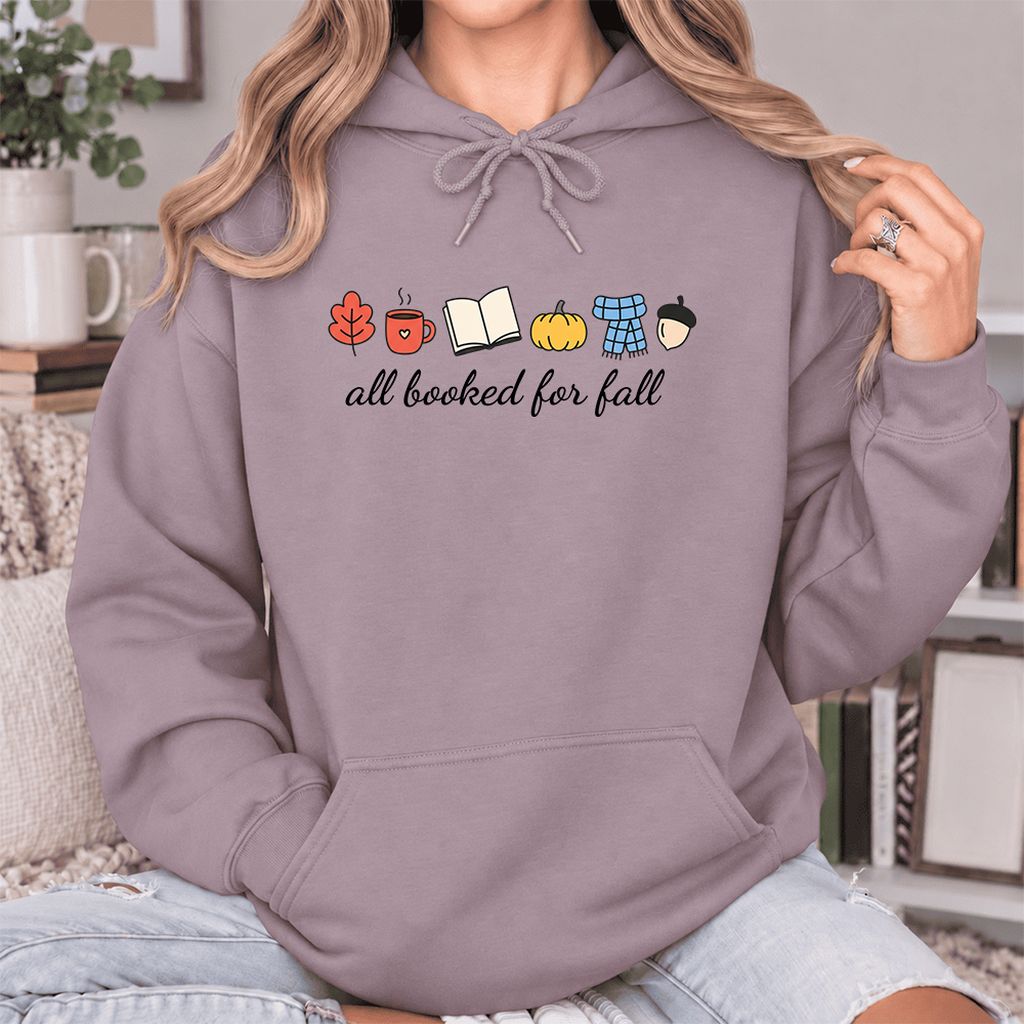 All Booked For Fall Softstyle Hoodie | Cozy Book Lover Gift Paragon