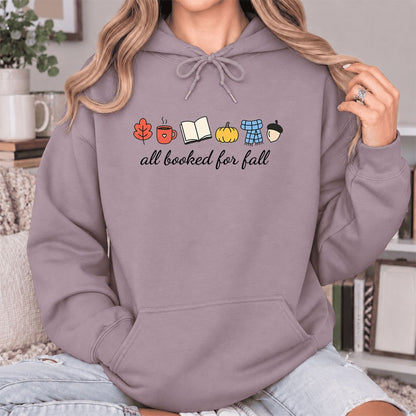 All Booked For Fall Softstyle Hoodie | Cozy Book Lover Gift Paragon