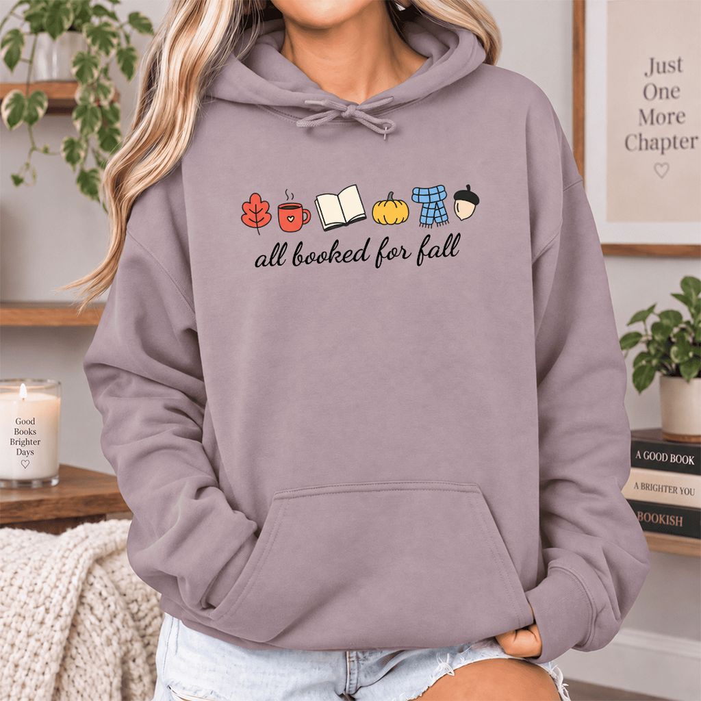 All Booked For Fall Softstyle Hoodie | Cozy Book Lover Gift Paragon