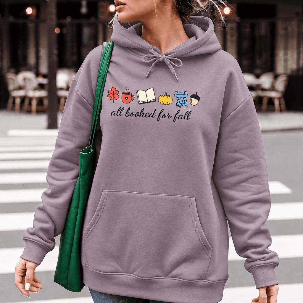 All Booked For Fall Softstyle Hoodie | Cozy Book Lover Gift Paragon