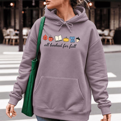 All Booked For Fall Softstyle Hoodie | Cozy Book Lover Gift Paragon