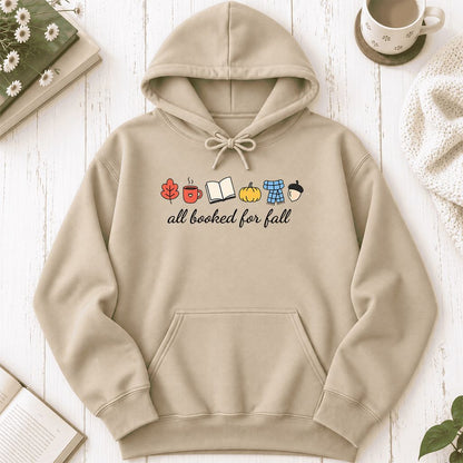 All Booked For Fall Softstyle Hoodie | Cozy Book Lover Gift Sand