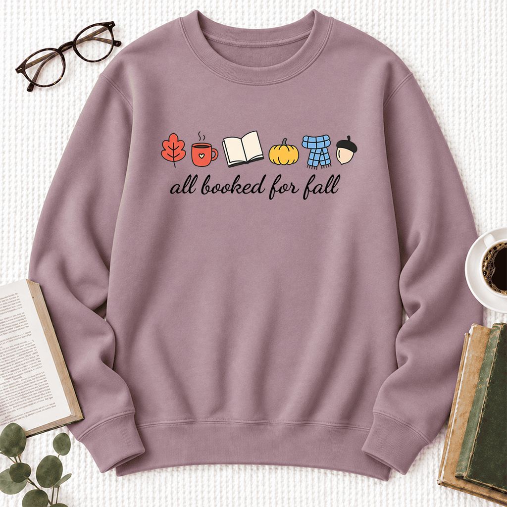 All Booked For Fall Softstyle Sweatshirt | Cozy Book Lover Gift Paragon