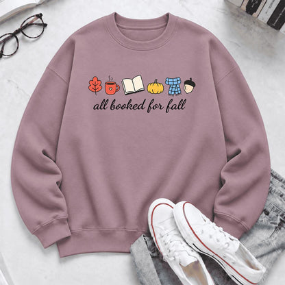 All Booked For Fall Softstyle Sweatshirt | Cozy Book Lover Gift Paragon