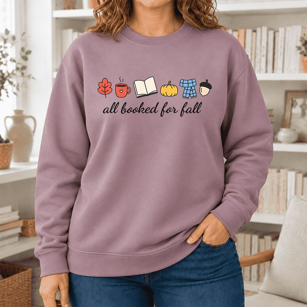 All Booked For Fall Softstyle Sweatshirt | Cozy Book Lover Gift Paragon