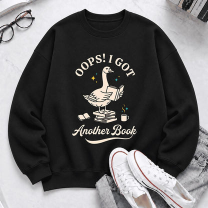 Oops! I Got Another Book Softstyle Sweatshirt | Playful Book Lover Gift Black