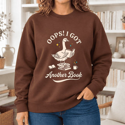 Oops! I Got Another Book Softstyle Sweatshirt | Playful Book Lover Gift Cocoa
