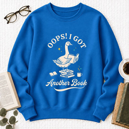 Oops! I Got Another Book Softstyle Sweatshirt | Playful Book Lover Gift Royal