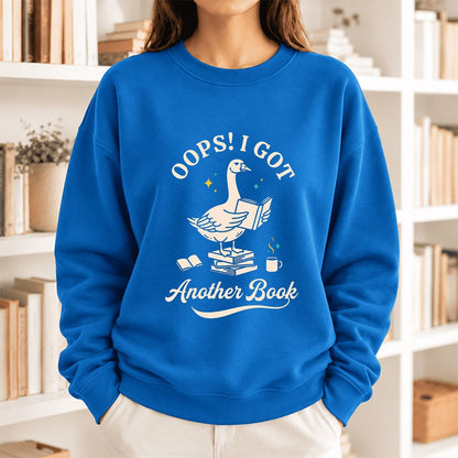 Oops! I Got Another Book Softstyle Sweatshirt | Playful Book Lover Gift Royal