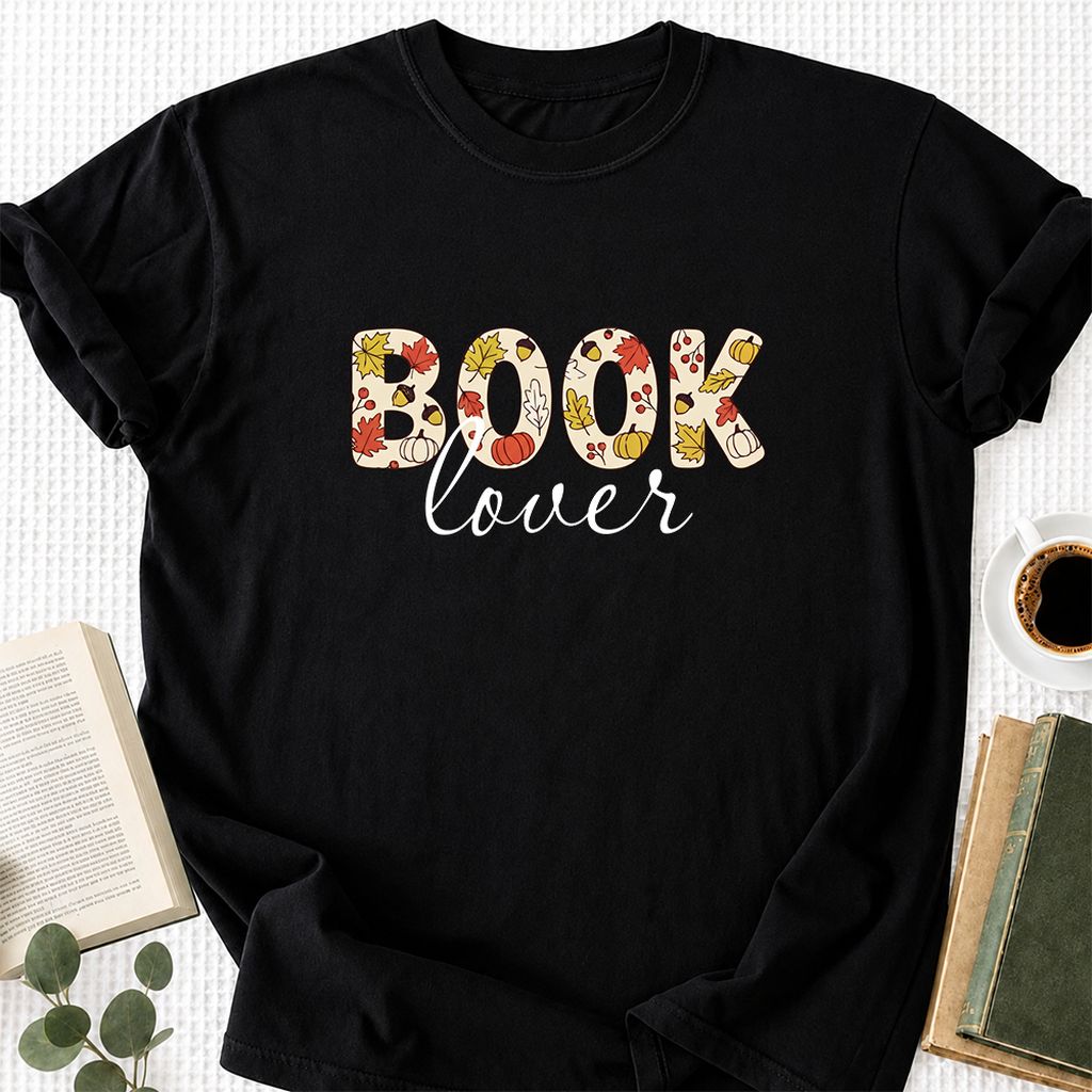 Book Lover Printed T-Shirt | Book Lover Gift Black
