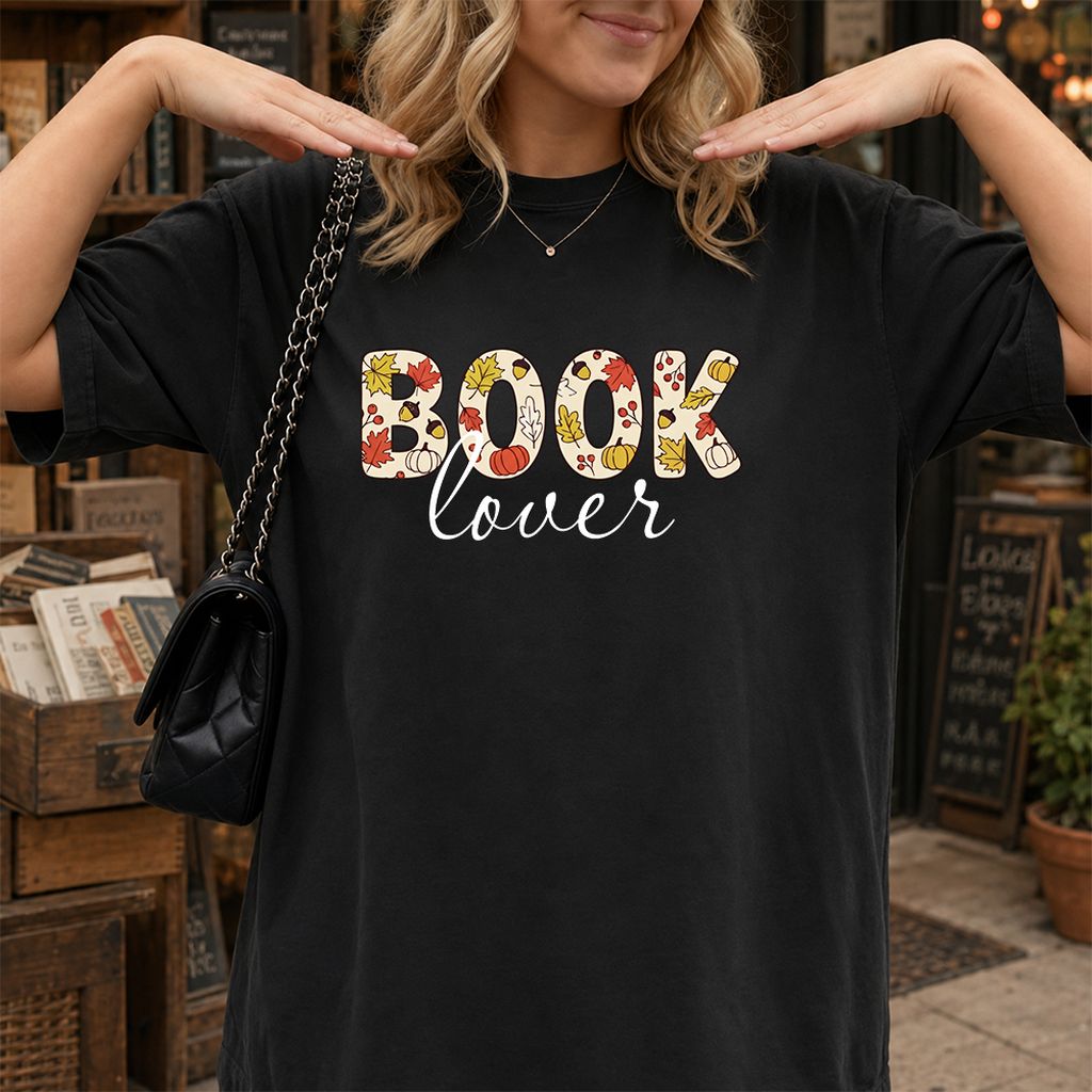 Book Lover Printed T-Shirt | Book Lover Gift Black