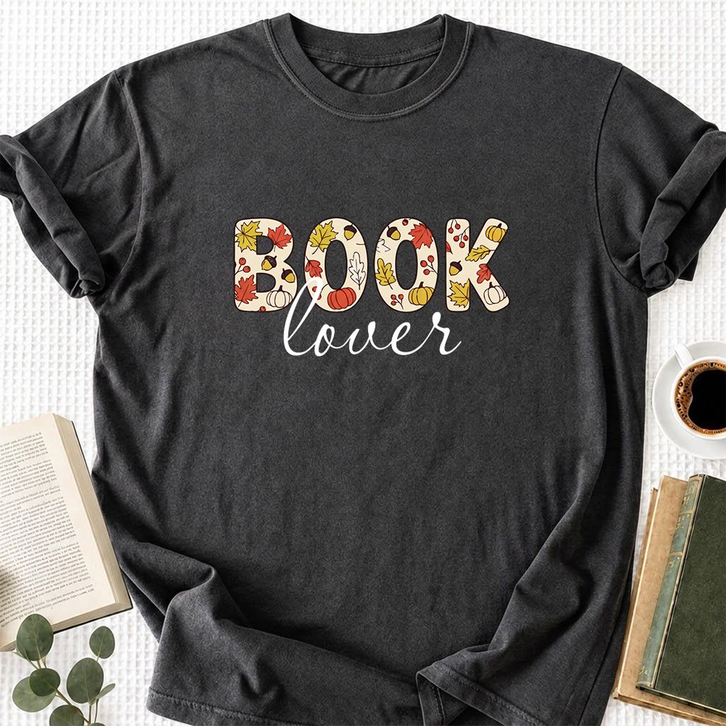 Book Lover Printed T-Shirt | Book Lover Gift Dark Heather