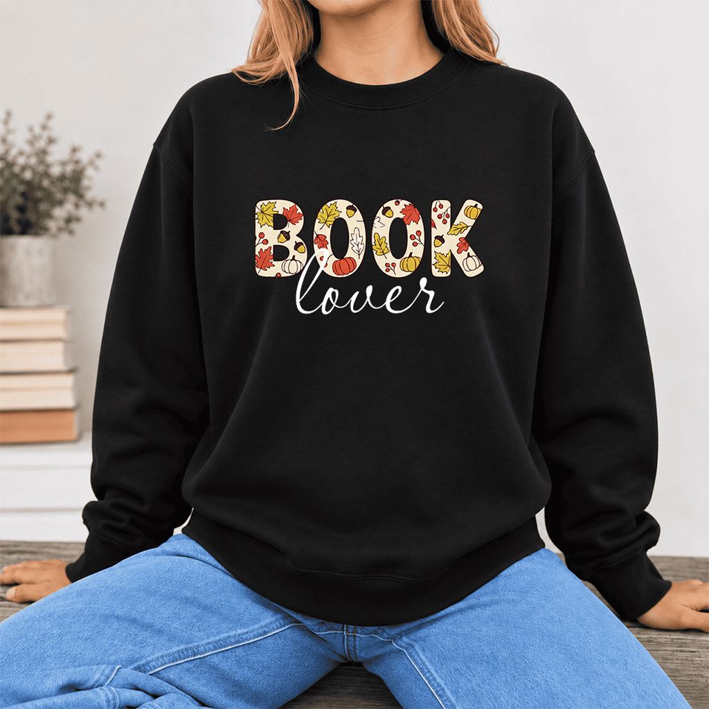 Book Lover Softstyle Sweatshirt | Book Lover Gift Black