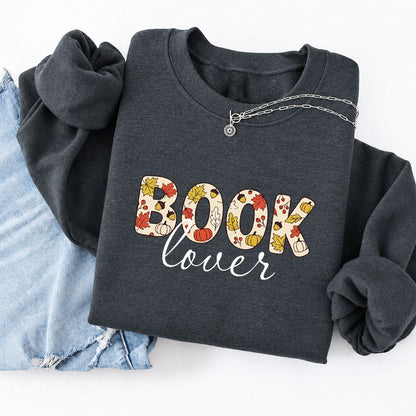 Book Lover Softstyle Sweatshirt | Book Lover Gift Dark Heather