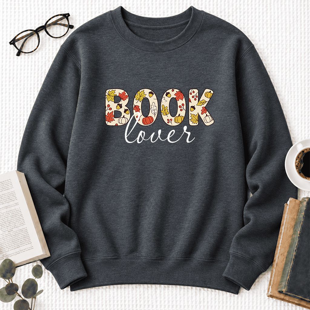 Book Lover Softstyle Sweatshirt | Book Lover Gift Dark Heather