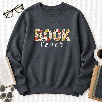 Book Lover Softstyle Sweatshirt | Book Lover Gift Dark Heather