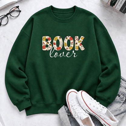 Book Lover Softstyle Sweatshirt | Book Lover Gift Forest Green