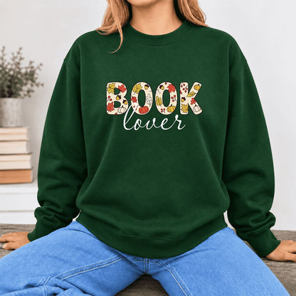 Book Lover Softstyle Sweatshirt | Book Lover Gift Forest Green