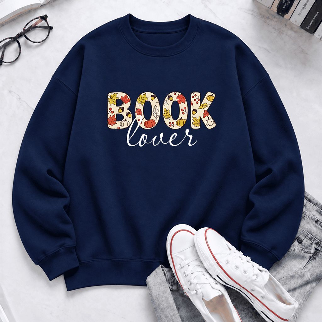 Book Lover Softstyle Sweatshirt | Book Lover Gift Navy