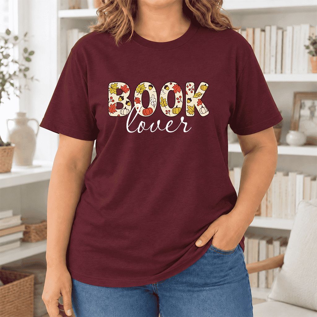 Book Lover Ultra-Soft Cotton T-Shirt | Book Lover Gift Maroon
