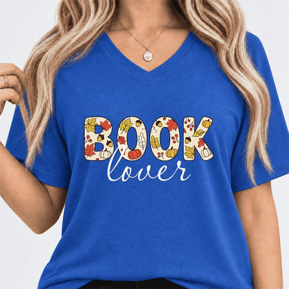 Book Lover Ultra-Soft V-Neck | Book Lover Gift True Royal