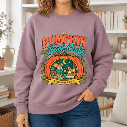 The Pumpkin Book Club Softstyle Sweatshirt | Halloween Reader Gift Paragon