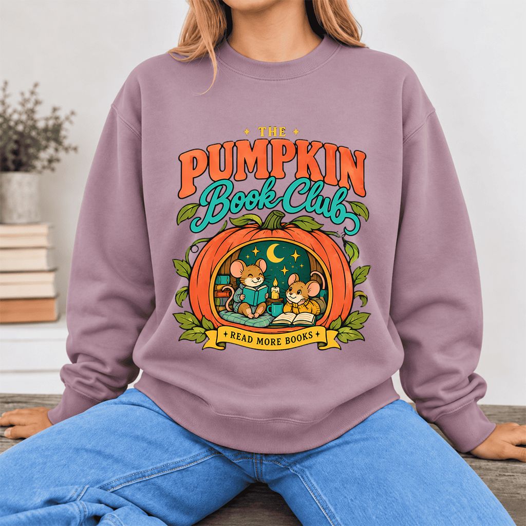 The Pumpkin Book Club Softstyle Sweatshirt | Halloween Reader Gift Paragon